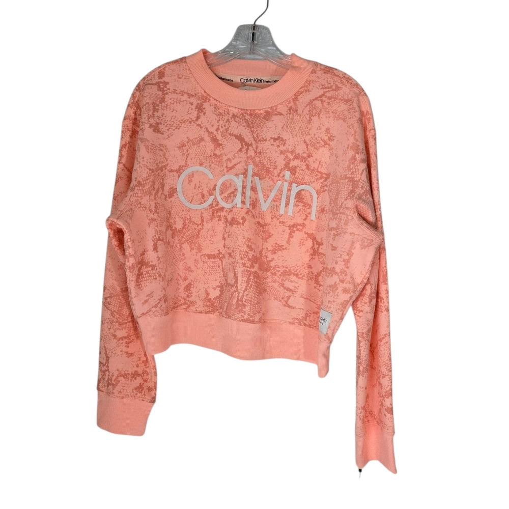 Calvin Klein Performance Coral Patterned Sweatshirt Size Large - Picture 4 of 11